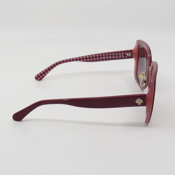 Kate Spade New Kimber/G/S C9A Red/Burgundy Shaded Square Sunglasses